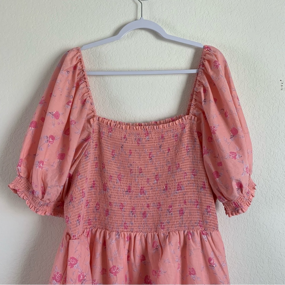 Love Shack Fancy X Target Simone Pink Ruffle Smocked Maxi Dress 2X - Picture 5 of 6